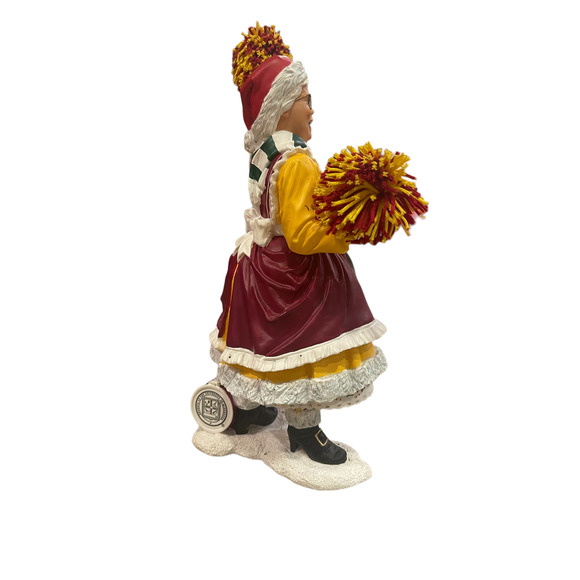 University Minnesota Gophers Danbury Mint Mrs Claus Cheerleader Figurine‎ 9" - Picture 4 of 5